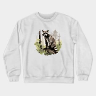 Raccoony Cuteness Crewneck Sweatshirt